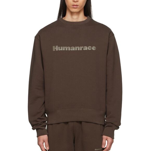 adidas x Humanrace -  Brown Tonal Logo Sweater/ s / NWT - Picture 1 of 6